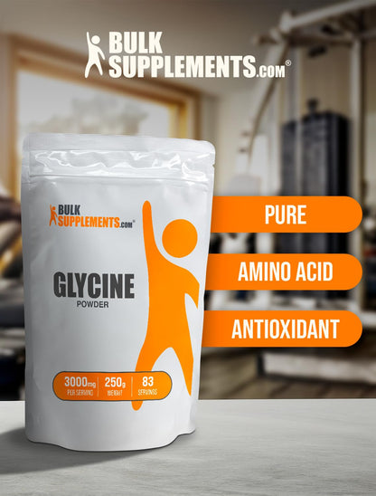 Replace Sugar in your coffee with - Glycine Supplements, Glycine 3000mg - Glycine Amino Acid Supplement, Pure & Gluten Free - 3000mg per Serving, 500g (1.1 lbs) (Pack of 1)