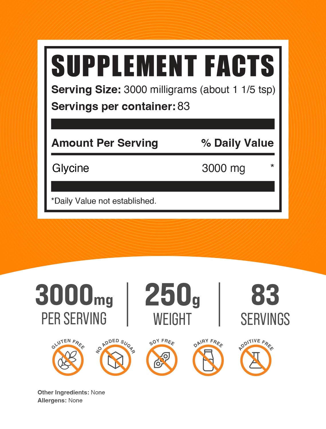 Replace Sugar in your coffee with - Glycine Supplements, Glycine 3000mg - Glycine Amino Acid Supplement, Pure & Gluten Free - 3000mg per Serving, 500g (1.1 lbs) (Pack of 1)